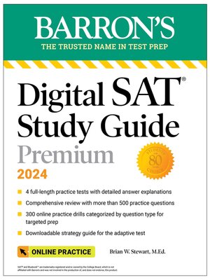 Digital SAT Study Guide Premium, 2024 - ebook